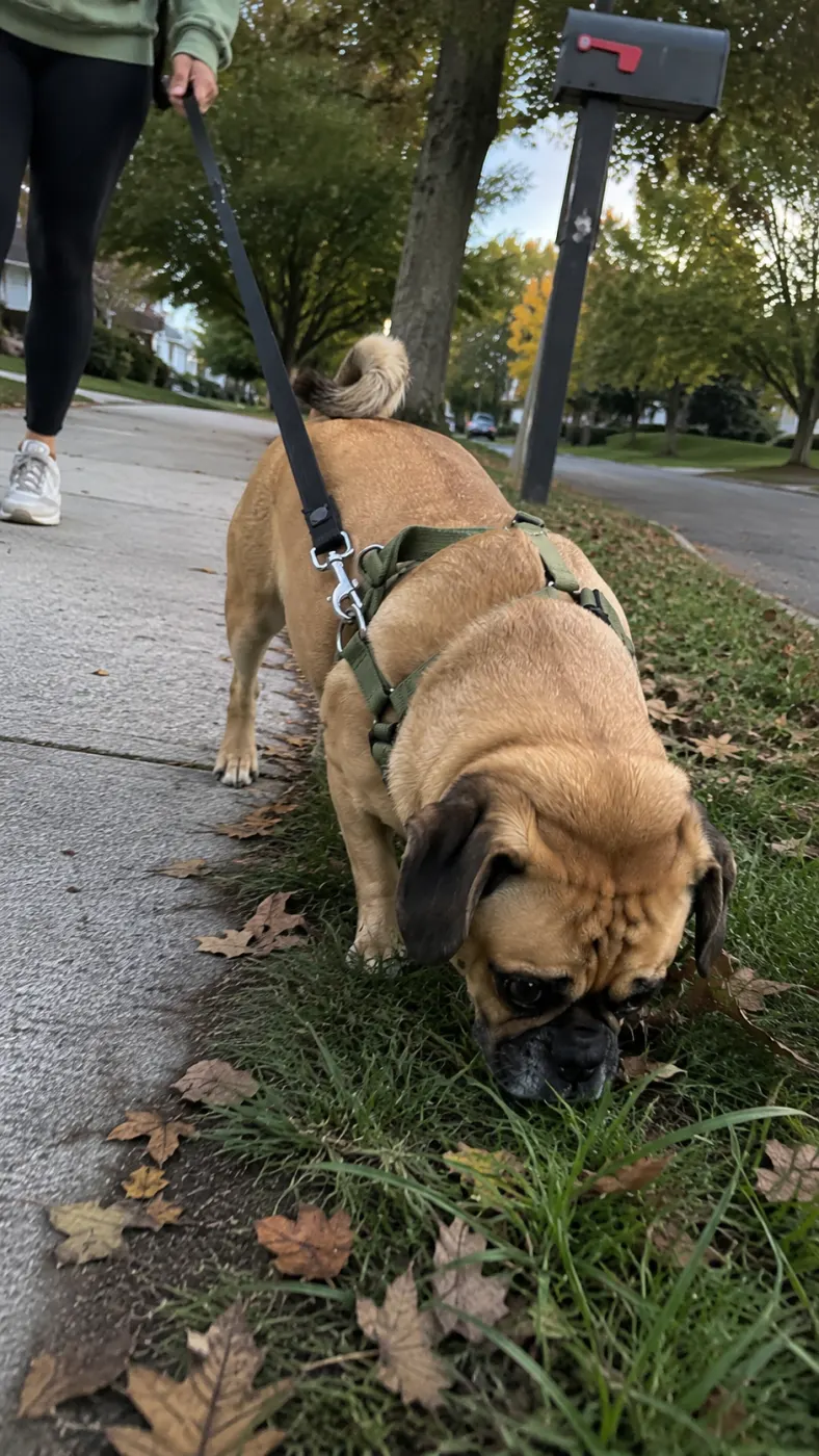Milo’s daily neighborhood investigation