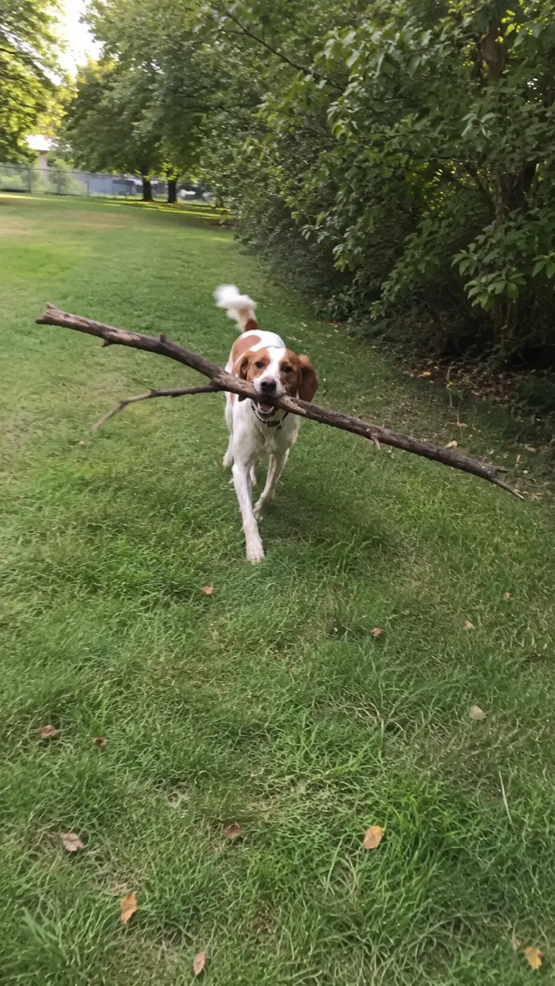 Scout Found the Perfect Stick