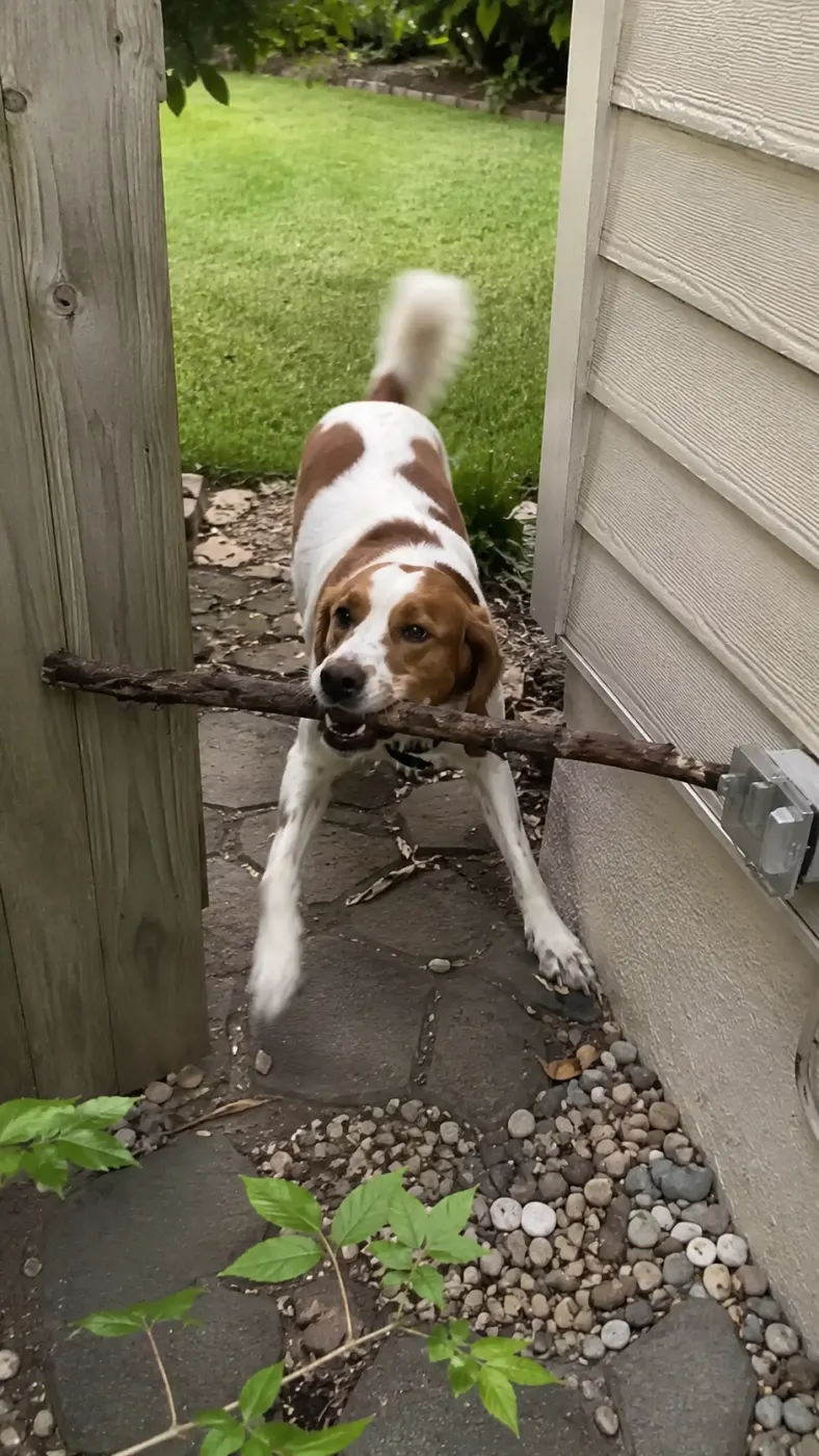 Scout Found the Perfect Stick