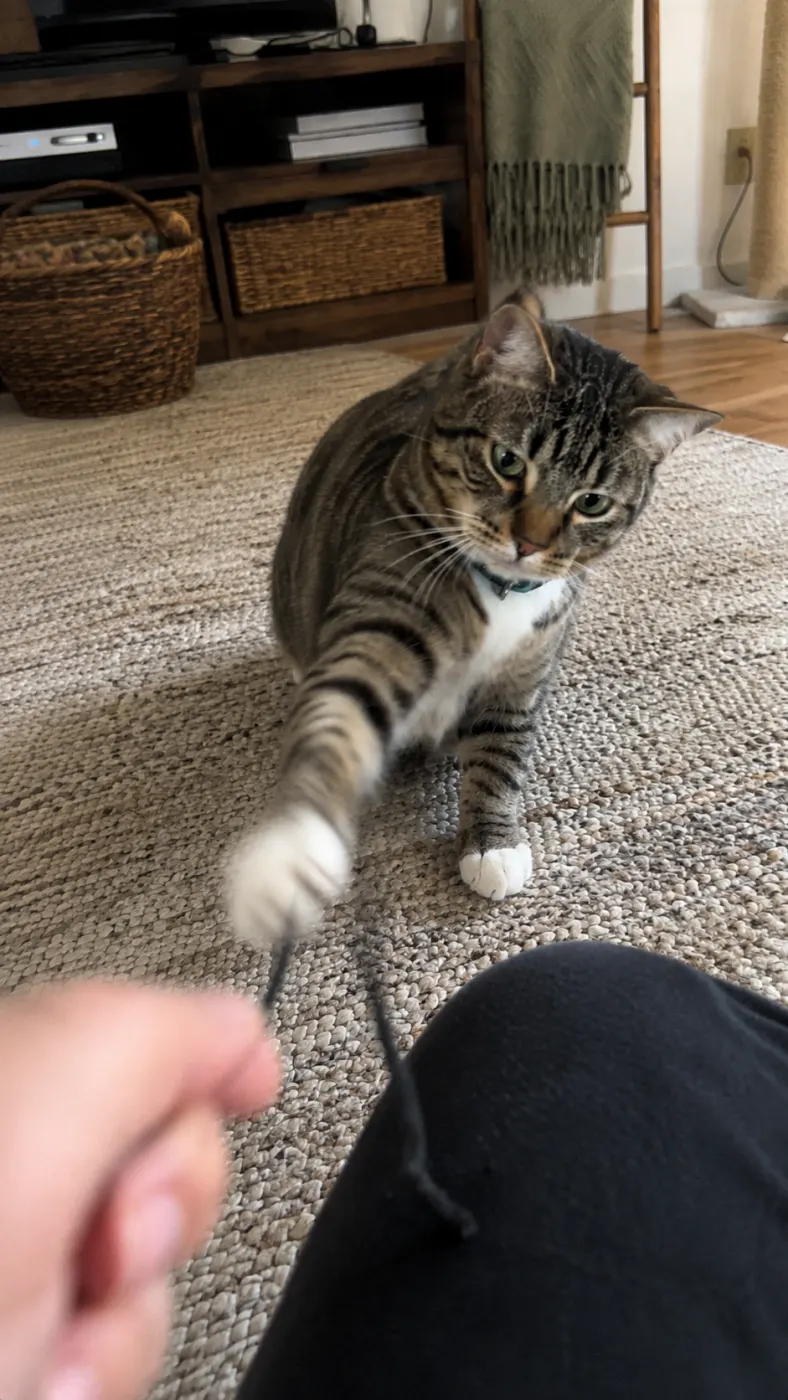 Mabel took the hoodie string personally